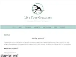 Sites similar to liveyourgreatness.net