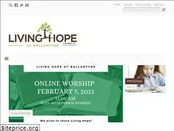 Sites similar to livinghopeballantyne.org