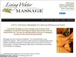 Sites similar to livingwatermassage.com