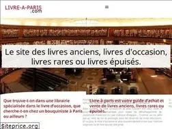 Sites similar to livre-a-paris.com