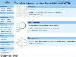 Sites similar to lmfdb.org