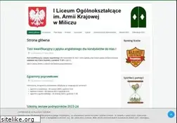 Sites similar to lo1milicz.pl