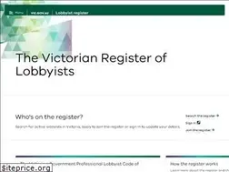 Sites similar to lobbyistsregister.vic.gov.au