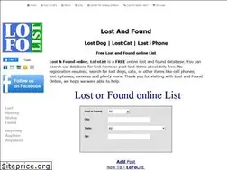 Sites similar to lofolist.com