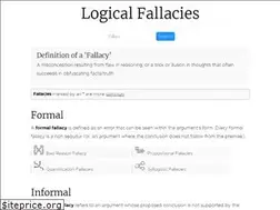 Sites similar to logicalfallacies.org