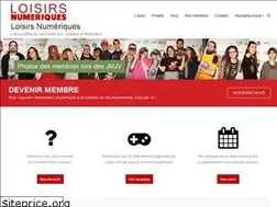 Sites similar to loisirsnumeriques.org