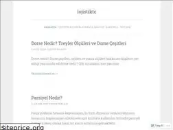Sites similar to lojistiktc.wordpress.com