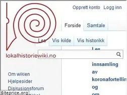 Sites similar to lokalhistoriewiki.no