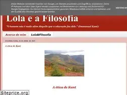 Sites similar to lolaeafilosofia.blogspot.com