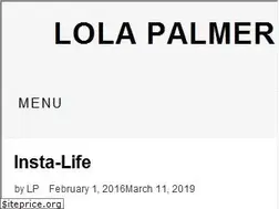 Sites similar to lolapalmer.com