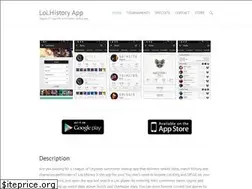 Sites similar to lolhistoryapp.com