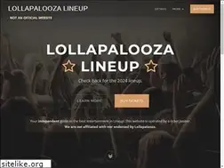Sites similar to lollapaloozalineup.com