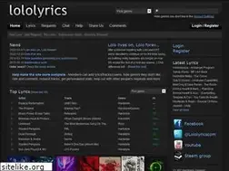 Sites similar to lololyrics.com