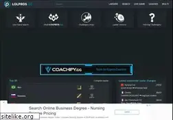 Sites similar to lolpros.gg