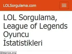 Sites similar to lolsorgulama.com