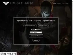 Sites similar to lolspectator.tv
