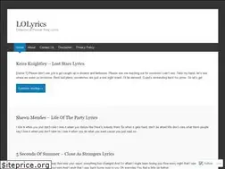 Sites similar to lolyricscom.wordpress.com