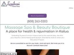 Sites similar to lomilomihanalima.com