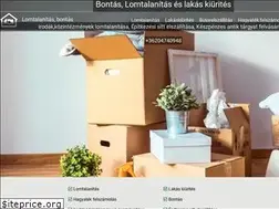 Sites similar to lomtalanitas-bontas.hu