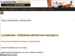 Sites similar to lomtalanitas-koltoztetes.hu