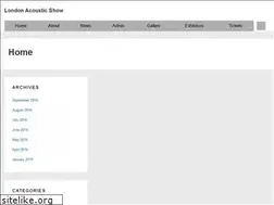 Sites similar to londonacousticguitarshow.com
