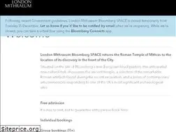 Sites similar to londonmithraeum.com