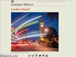 Sites similar to londonwhere.com