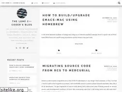 Sites similar to lonecpluspluscoder.com
