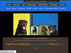 Sites similar to lonecreekrottweilers.com