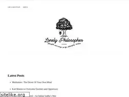 Sites similar to lonelyphilosopher.com