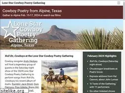 Sites similar to lonestarcowboypoetry.com