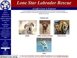 Sites similar to lonestarlabrescue.org