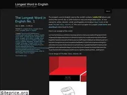 Sites similar to longestwordinenglish.wordpress.com