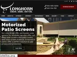 Sites similar to longhornsolarscreens.com