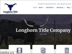 Sites similar to longhorntitle.com
