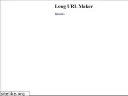 Sites similar to longurlmaker.com