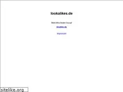 Sites similar to lookalikes.de