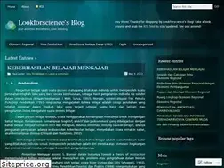 Sites similar to lookforscience.wordpress.com