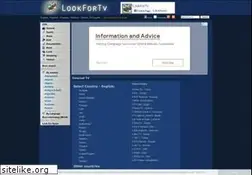 Sites similar to lookfortv.com