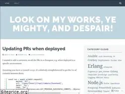 Sites similar to lookonmyworks.co.uk