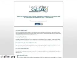 Sites similar to lookwhocalled.com