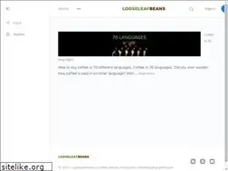 Sites similar to looseleafbeans.com