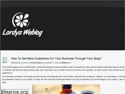 Sites similar to lordysweblog.net