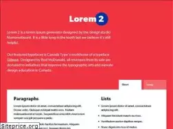 Sites similar to lorem2.com