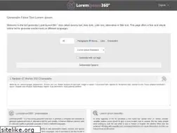 Sites similar to loremipsum360.com
