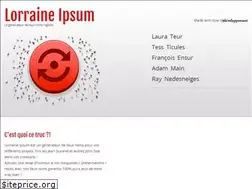 Sites similar to lorraine-ipsum.fr