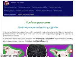 Sites similar to losnombresparaperros.com