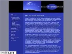 Sites similar to lossesintranslation.com