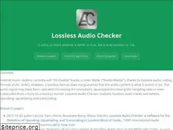 Sites similar to losslessaudiochecker.com