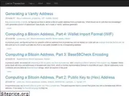 Sites similar to lostintransaction.com